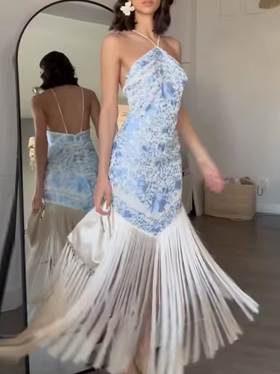 فساتين TWOTWINSTYLE الفرنسية ا - مراجعة French Vintage Floral Midi Dress وسعره