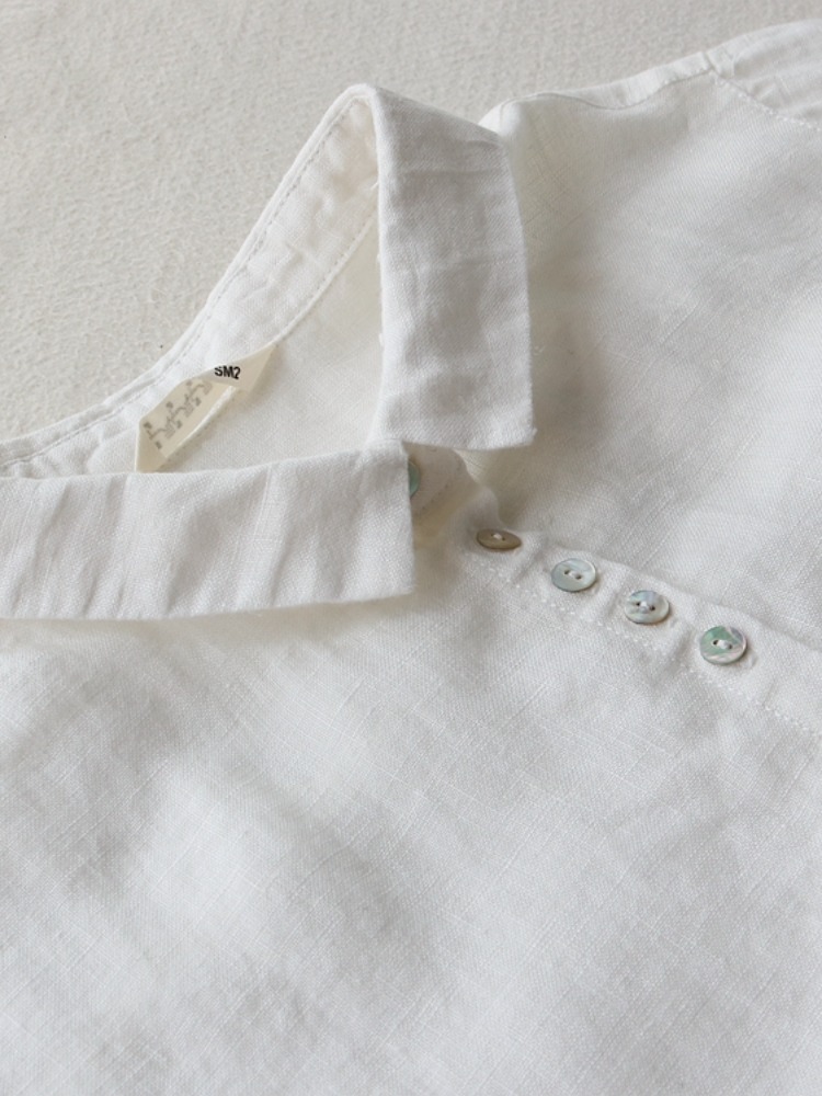فستان كتان فني للنساء لفصل الر - مراجعة Casual Loose Linen Shirt Dress وسعره