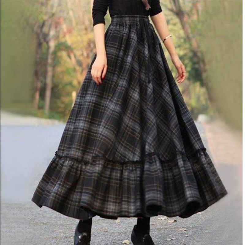 تنورة نسائية أنيقة للربيع والص - مراجعة French Vintage Floral Midi Dress وسعره